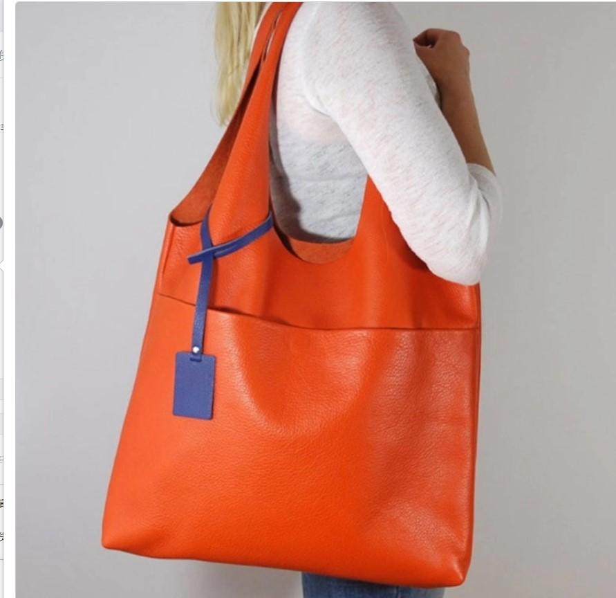 2022 New Retro Soft Leather Vest Bag Large Capacity Single Shoulder Carry Armpit Bag Ladies Bag