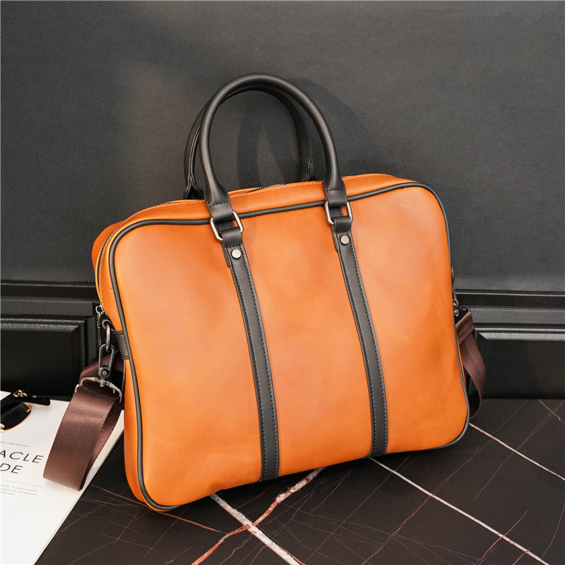 New Fashion Light Business Cross Retro Portable Shoulder Document Diagonal Bag