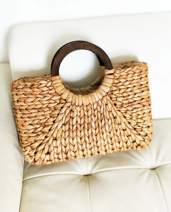 Handmade Straw Bag Beach Bag Basket Bag