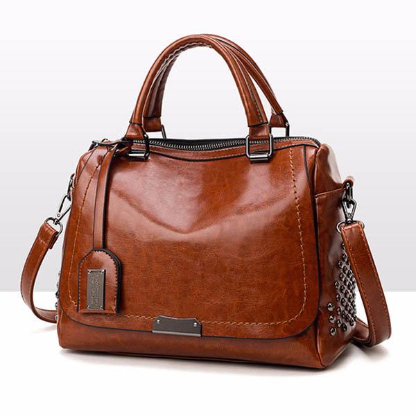 Ladies Soft Leather Fashion All-match Messenger Bag