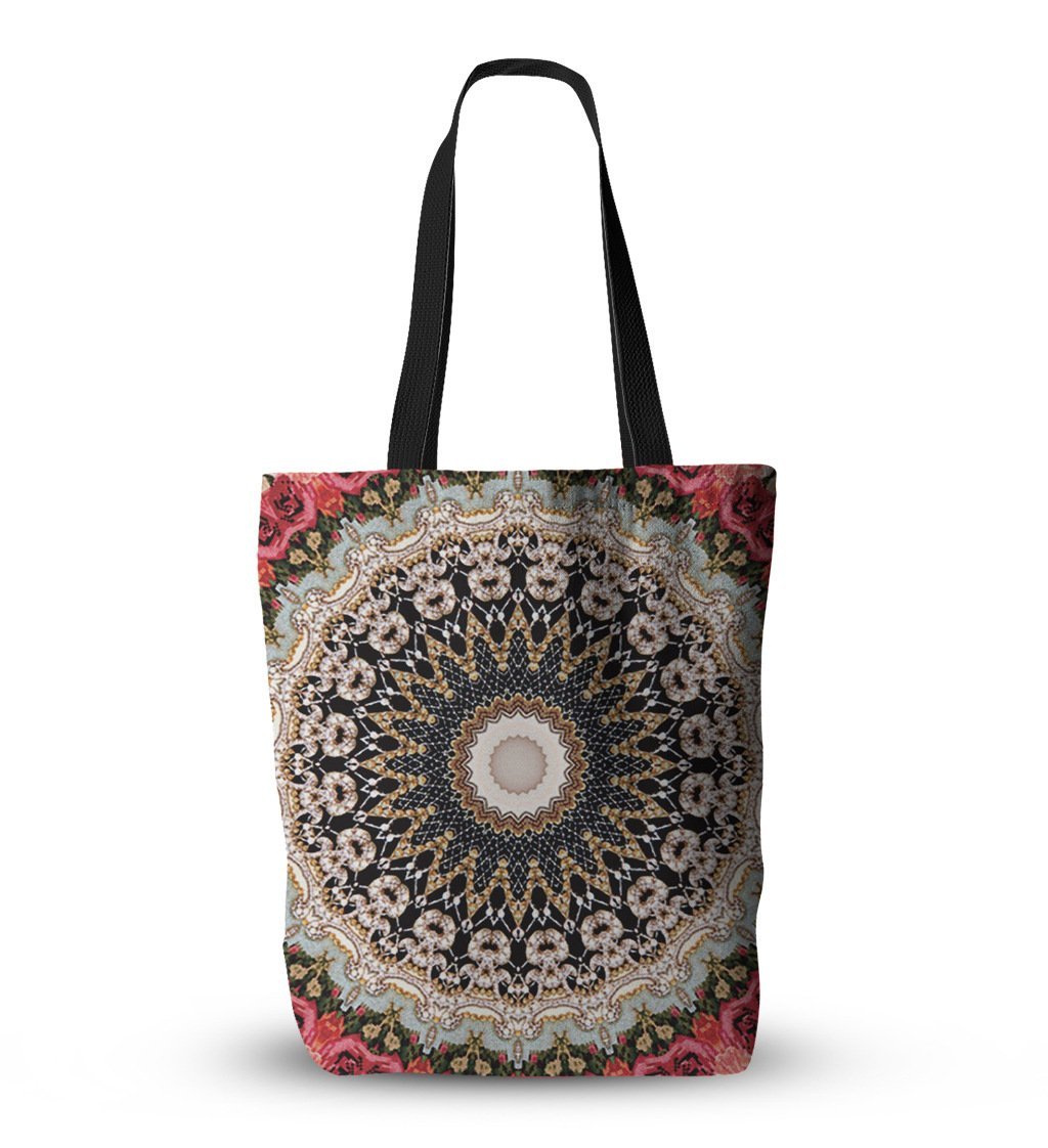 Bohemian ethnic style one-shoulder canvas shopping bag