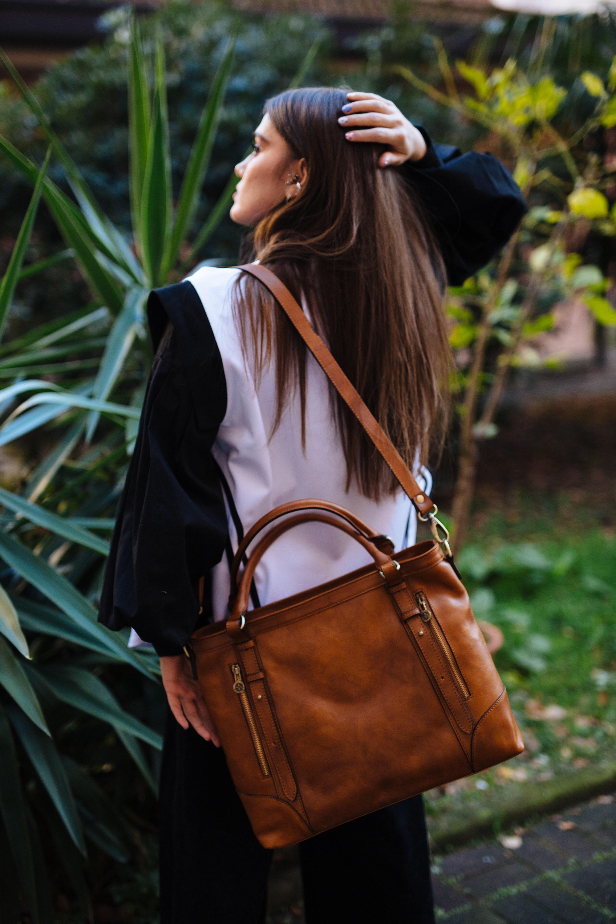 Handbag Elegant Woman Leather Bag