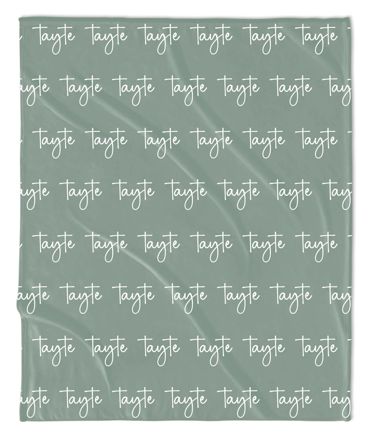 PERSONALIZED NAME BLANKET - SCRIPT (JEWEL TONE COLOR OPTIONS)