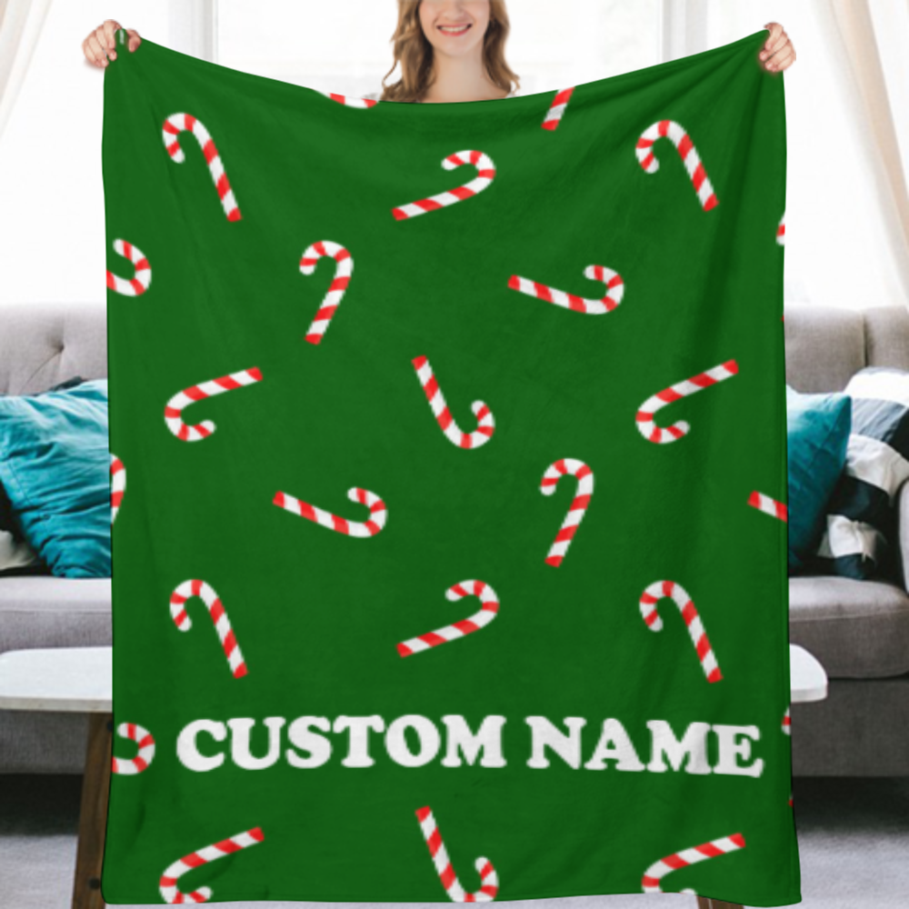 Christmas Candy Blanket - Christmas Throw Blanket - Christmas Fleece Blanket - Christmas Adult Kid Blanket - Christmas Gifts Her Him