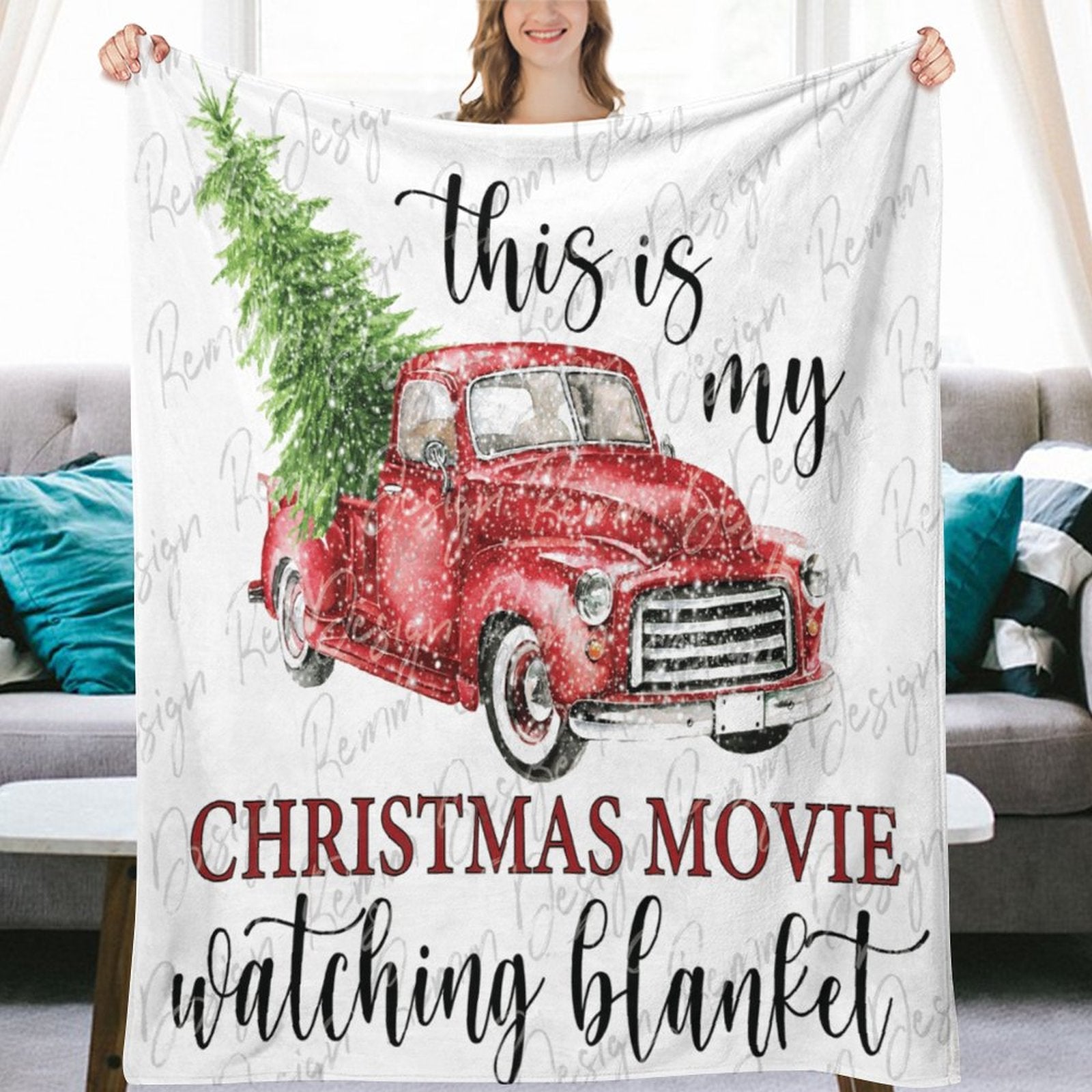 This Is My Christmas Movie Watching Blanket , Sublimation Instant Download, Christmas , Christmas Movie , Christmas Movie Blanket