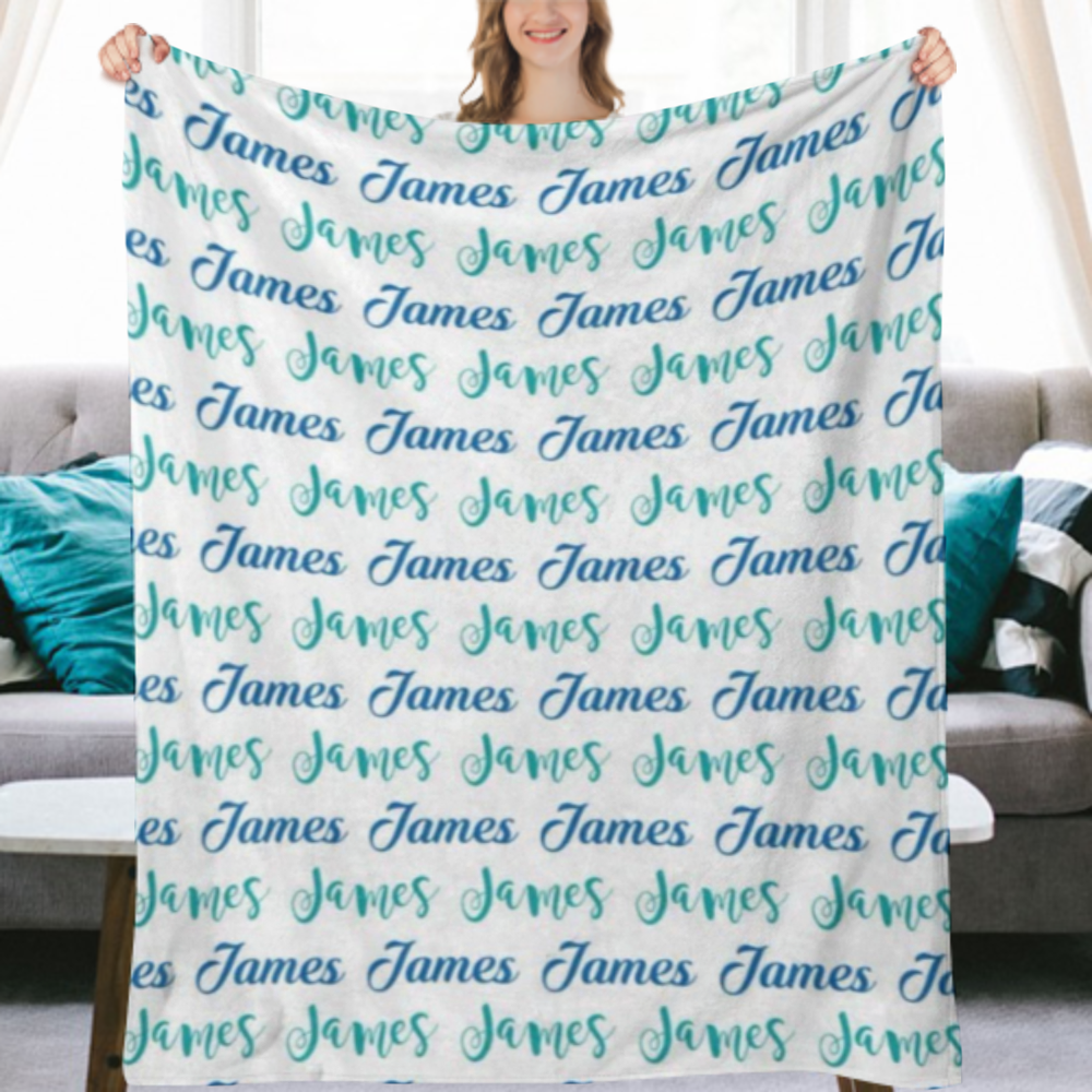 Customized blankets named Baby for children and Baby blankets for infants, newborns and children