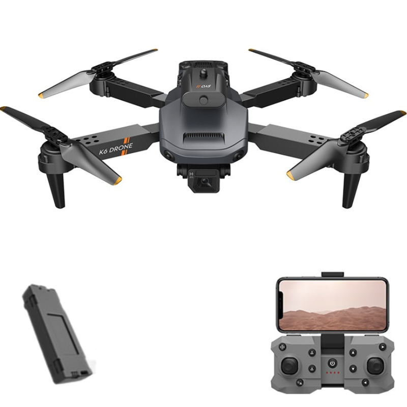 Drone Profissional Infravermelho Com Câmera 4K FullHD WIFI / K6-{Aut_Drone}