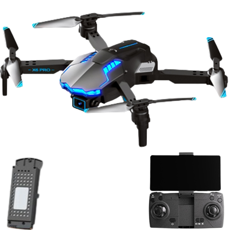 Drone Profissional X6 5Km com Lente Óptica 4K FullHD Wifi-{Aut_Drone}