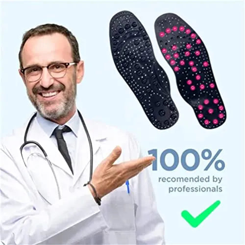 Palmilhas ortopédicas Softsole™ Tourmaline Far Infrared Acupressure Pain Relief Orthotic Insoles