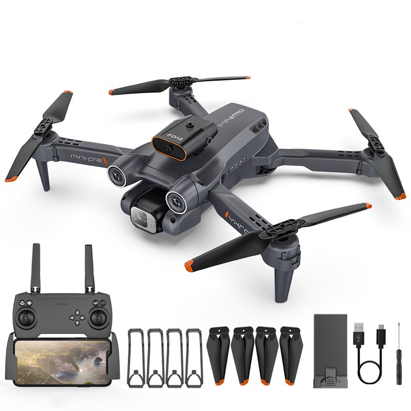 P12 Optical Flow Positioning Drone 8K ESC Dual Lens Aerial Photographer Full Obstacle Avoidance RC Aircraft