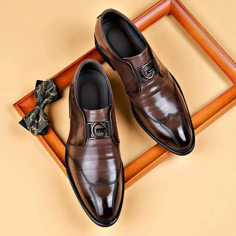  pantofi business din piele pentru bărbați