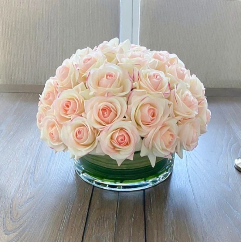 Rose Arrangement-Artificial Roses Arrangement-Faux Rose Arrangement