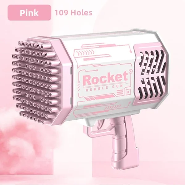 🔥Hot Sale👉 80-Hole Bubble Gun Angel Wing Style With Colorful Led Lights-Festivesl