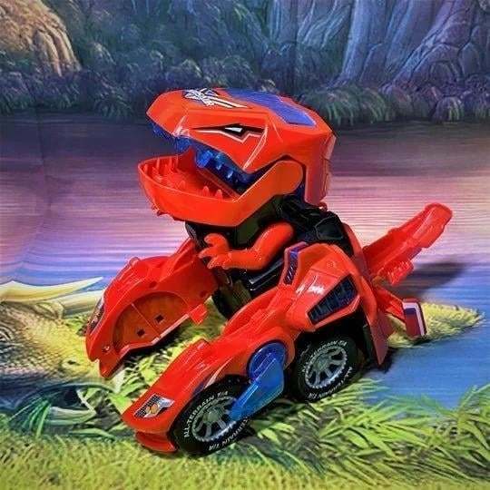 🎅Holiday Pre-Sale - 49% OFF🎁LED DINOSAUR TRANSFORMATION CAR TOY-Festivesl