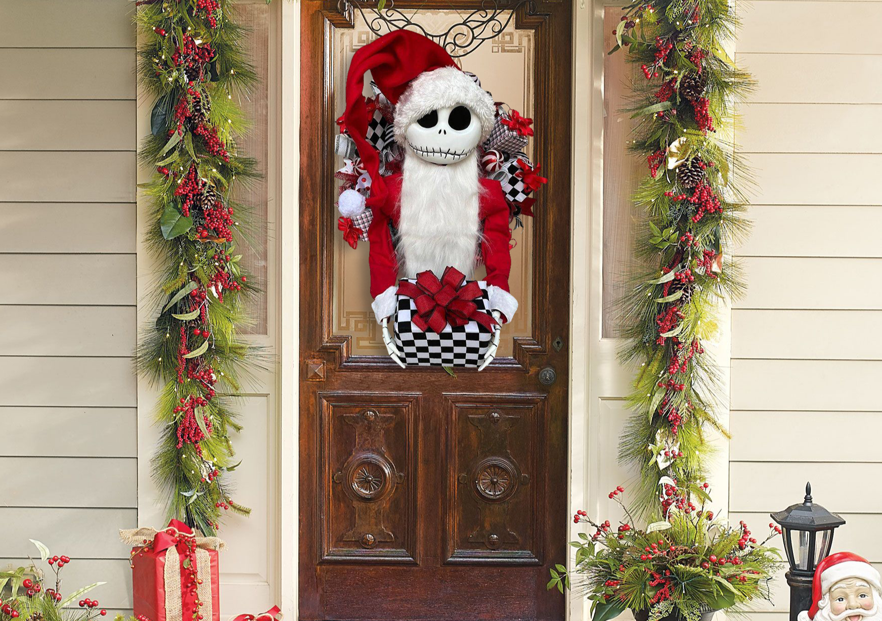 🔥Christmas Hot Sale🔥Jack Skellington, Nightmare Before Christmas, Christmas Wreath-Festivesl