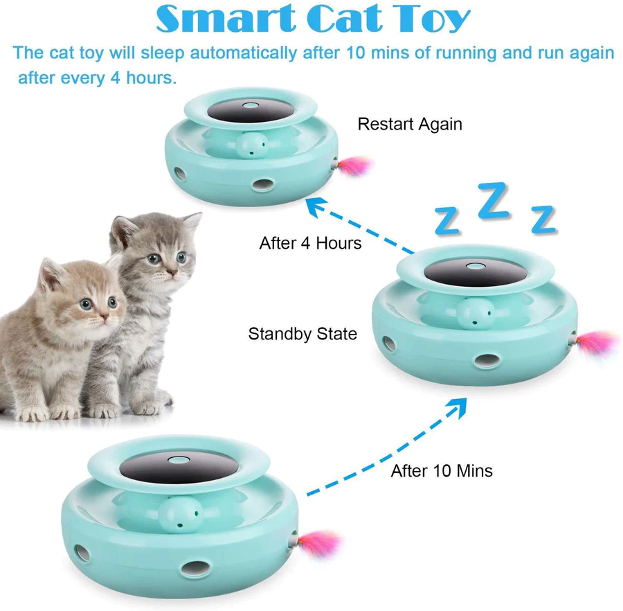 NEW! Electronic Catnip Track Cat Toy-Festivesl