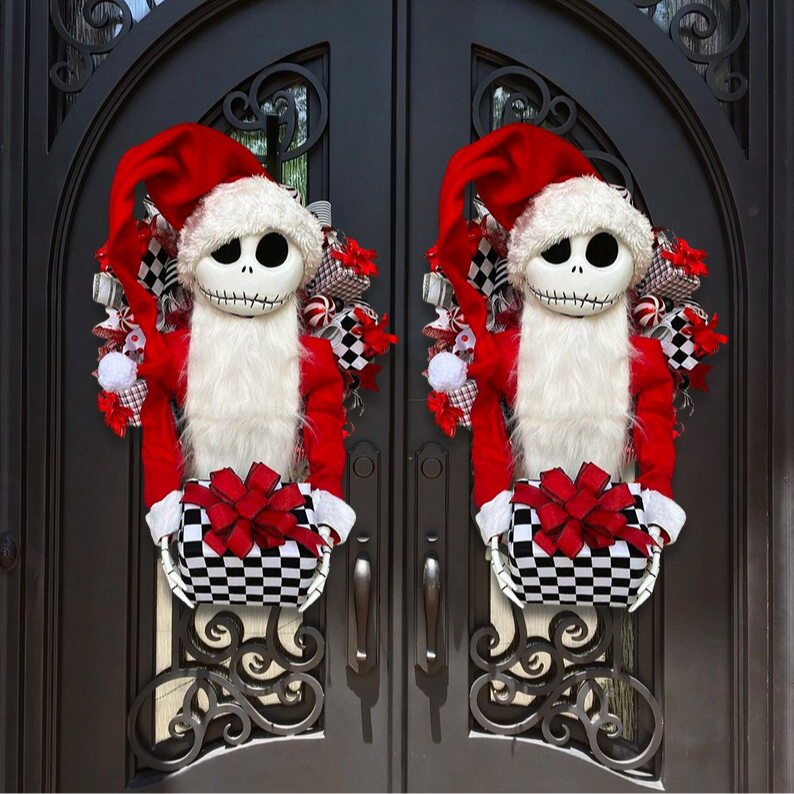 🔥Christmas Hot Sale🔥Jack Skellington, Nightmare Before Christmas, Christmas Wreath-Festivesl