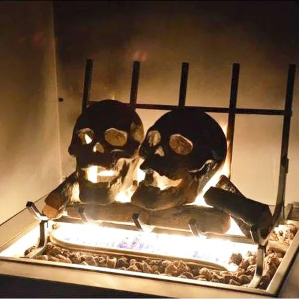 💀Halloween Sale - Terrifying Human Skull Fire Pit-Festivesl