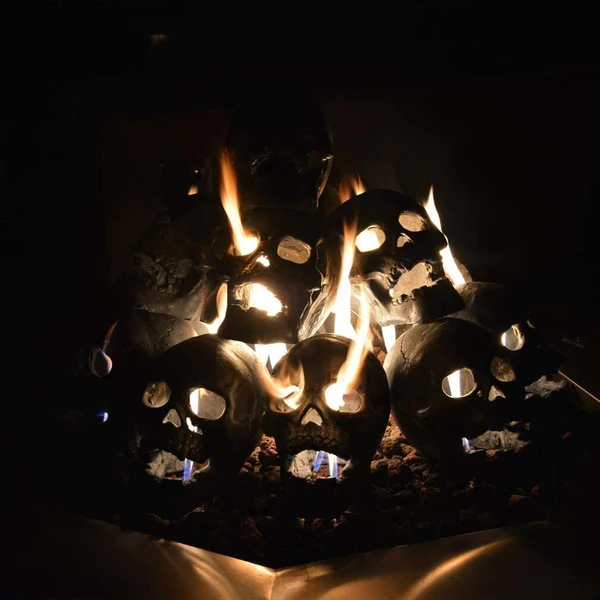 💀Halloween Sale - Terrifying Human Skull Fire Pit-Festivesl