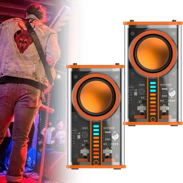 🔥 Outdoor Transparent Mecha Wireless Bluetooth Speaker-Festivesl