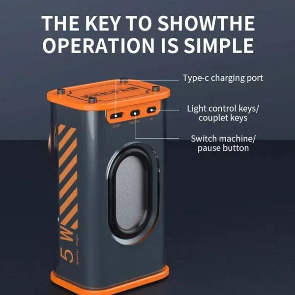 🔥 Outdoor Transparent Mecha Wireless Bluetooth Speaker-Festivesl