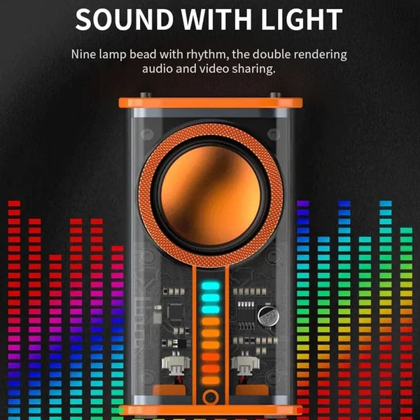 🔥 Outdoor Transparent Mecha Wireless Bluetooth Speaker-Festivesl