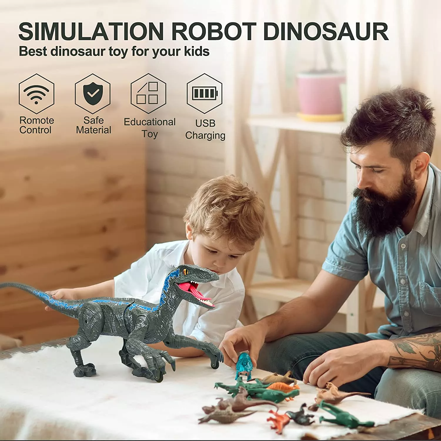 Best Christmas Gifts for Kids🎁Remote Control Dinosaur(Buy 2 Free Shipping)-Festivesl
