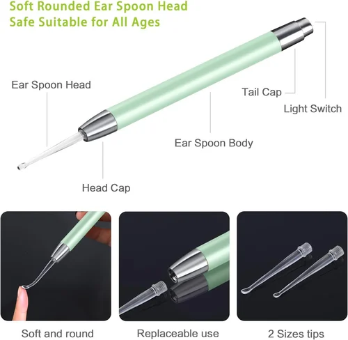 🔥Last Day Promotion 48% OFF - Ear Wax Removal Tool Kit with Light-Festivesl
