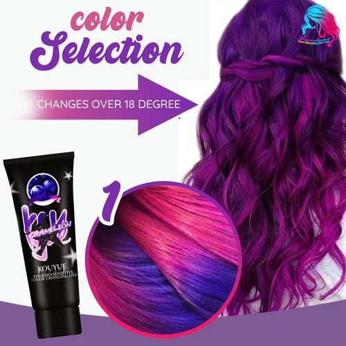 🔥Last Day Promotion 49% OFF - Thermochromic Hair Dye （BUY 2 SAVE 10% & FREE SHIPPING）-Festivesl