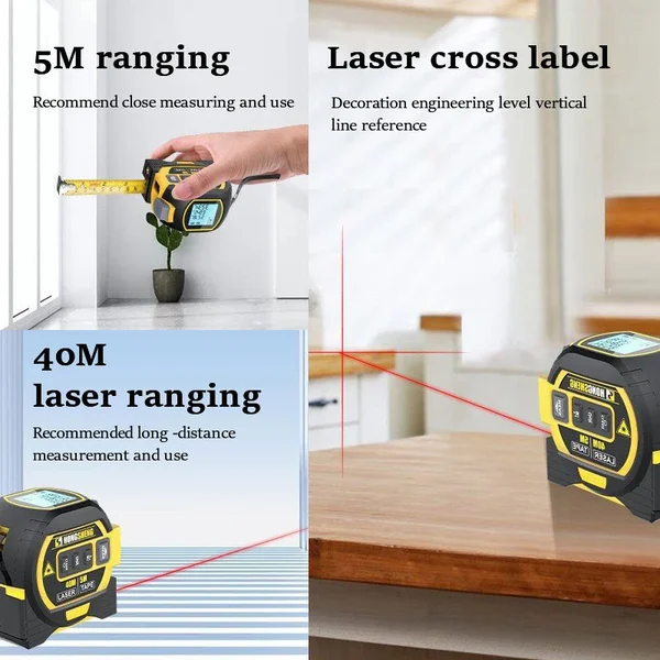 Made in Germany🎉Measurin Sight 3-In-1 Infrared Laser Tape Measuring-Festivesl
