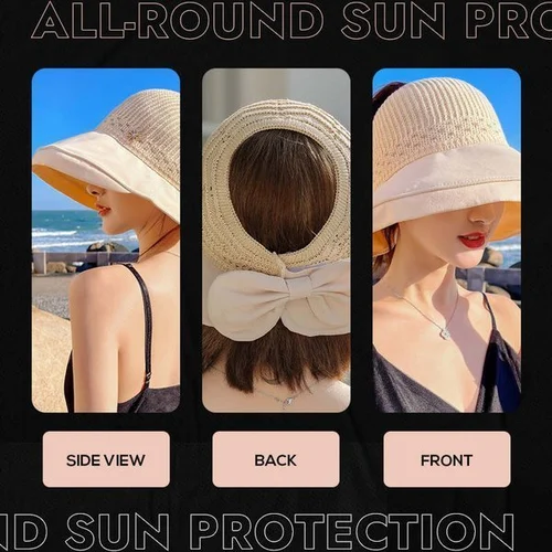 🔥Summer Fashion Wide Brim Sun Hat (Buy 2 Get 10% OFF)-Festivesl