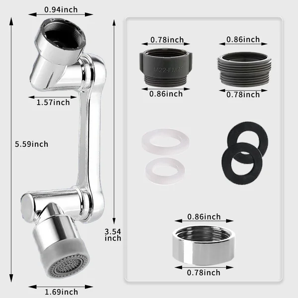 Last Day 59% OFF👍Rotating 1080° Robotic Arm Faucet (Universal Model)-BUY 2 GET EXTRA 10% OFF-Festivesl