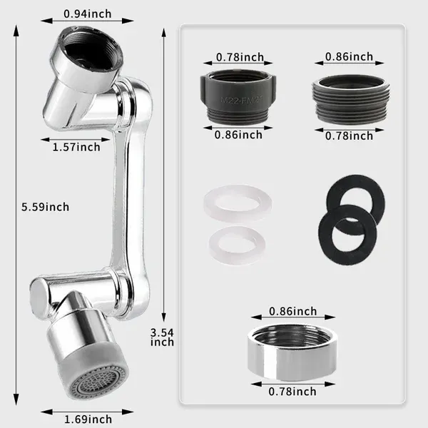 Last Day 59% OFF👍Rotating 1080° Robotic Arm Faucet (Universal Model)-BUY 2 GET EXTRA 10% OFF-Festivesl