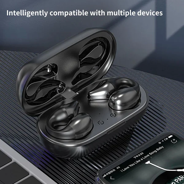 🎁Last Day Promotion 50% OFF🎁 2023 Wireless Ear Clip Bone Conduction Headphones🎧-Festivesl