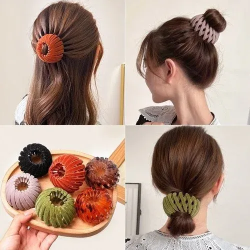 Lazy Bird's Nest Plate Hairpin-Festivesl