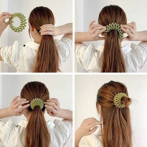 Lazy Bird's Nest Plate Hairpin-Festivesl