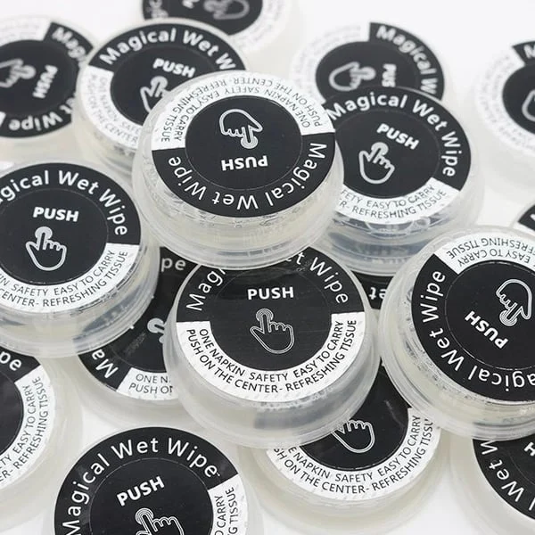 Pressed Portable Wet And Dry Wipes-Festivesl