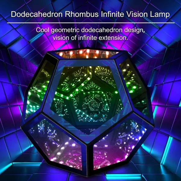 ✨The InfiniteX Dodecahedron Color Art Light- A visual feast through dimensions🎁(Free Worldwide Freight)-Festivesl