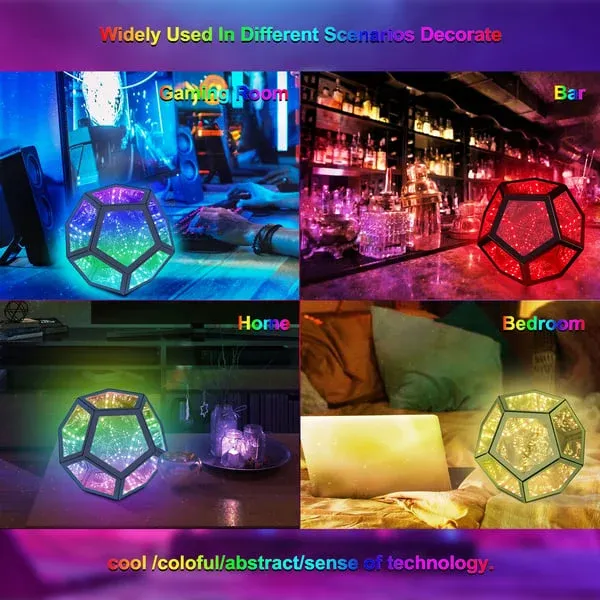 ✨The InfiniteX Dodecahedron Color Art Light- A visual feast through dimensions🎁(Free Worldwide Freight)-Festivesl