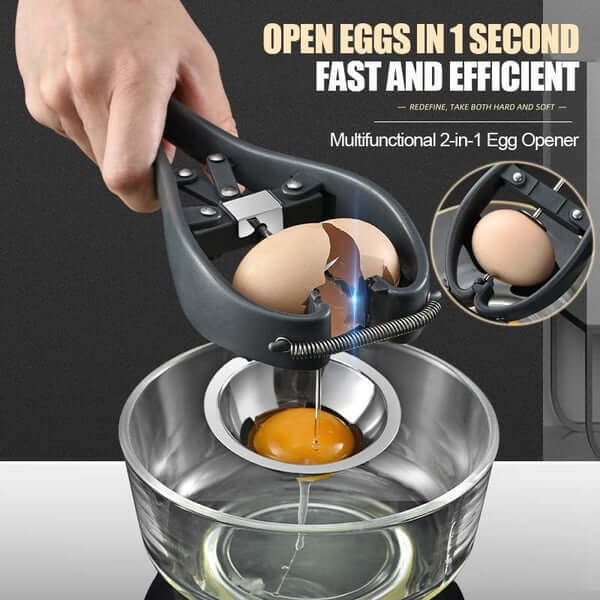 Multifunctional 2 in 1 egg opener - Super amazing egg beater tool-Festivesl