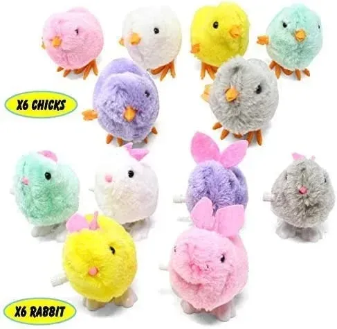 (🔥Discount this week - 50% OFF) - 🎁12Pcs Wind Up Toy Prefilled Easter Eggs-Festivesl