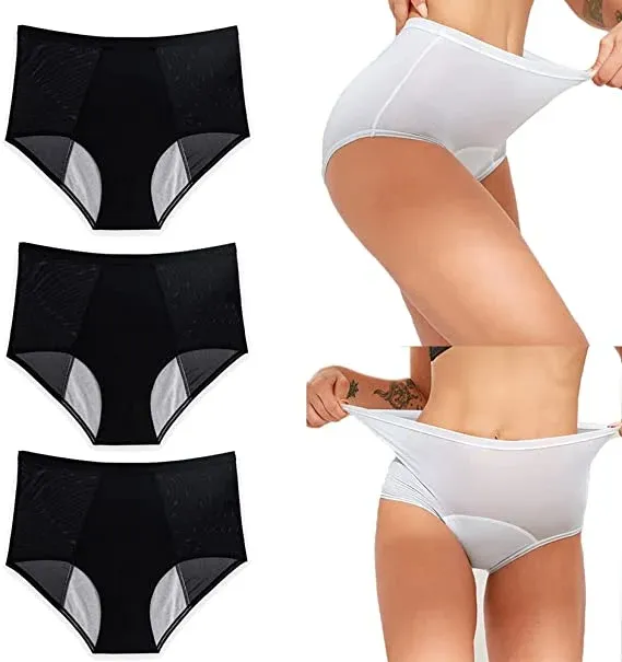 🔥Last Day Promotion -50% OFF🔥 - High Waist Leak Proof Ice Silk Panties Plus Size L-6XL-Festivesl
