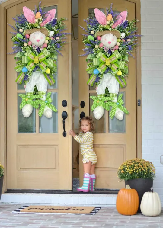 🐰💐2023 NEW EASTER BUNNY COLORFUL WREATH🐰💐——🔥LIMITED DISCOUNT🔥-Festivesl