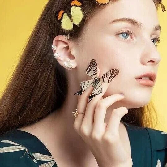 Zircon Butterfly Earrings-Festivesl