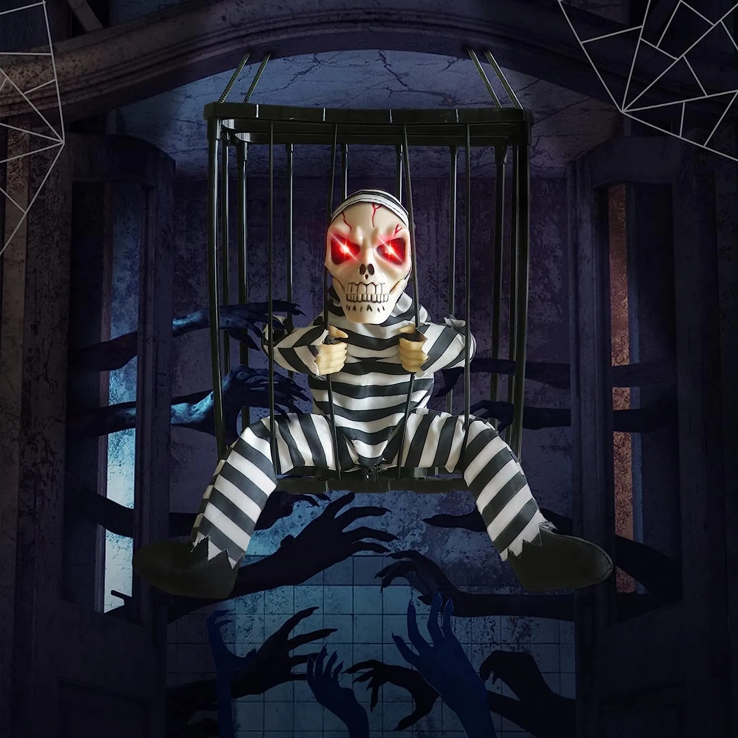 🎃Early Halloween Sale - Glowing Motion Skeleton Prisoner-Festivesl