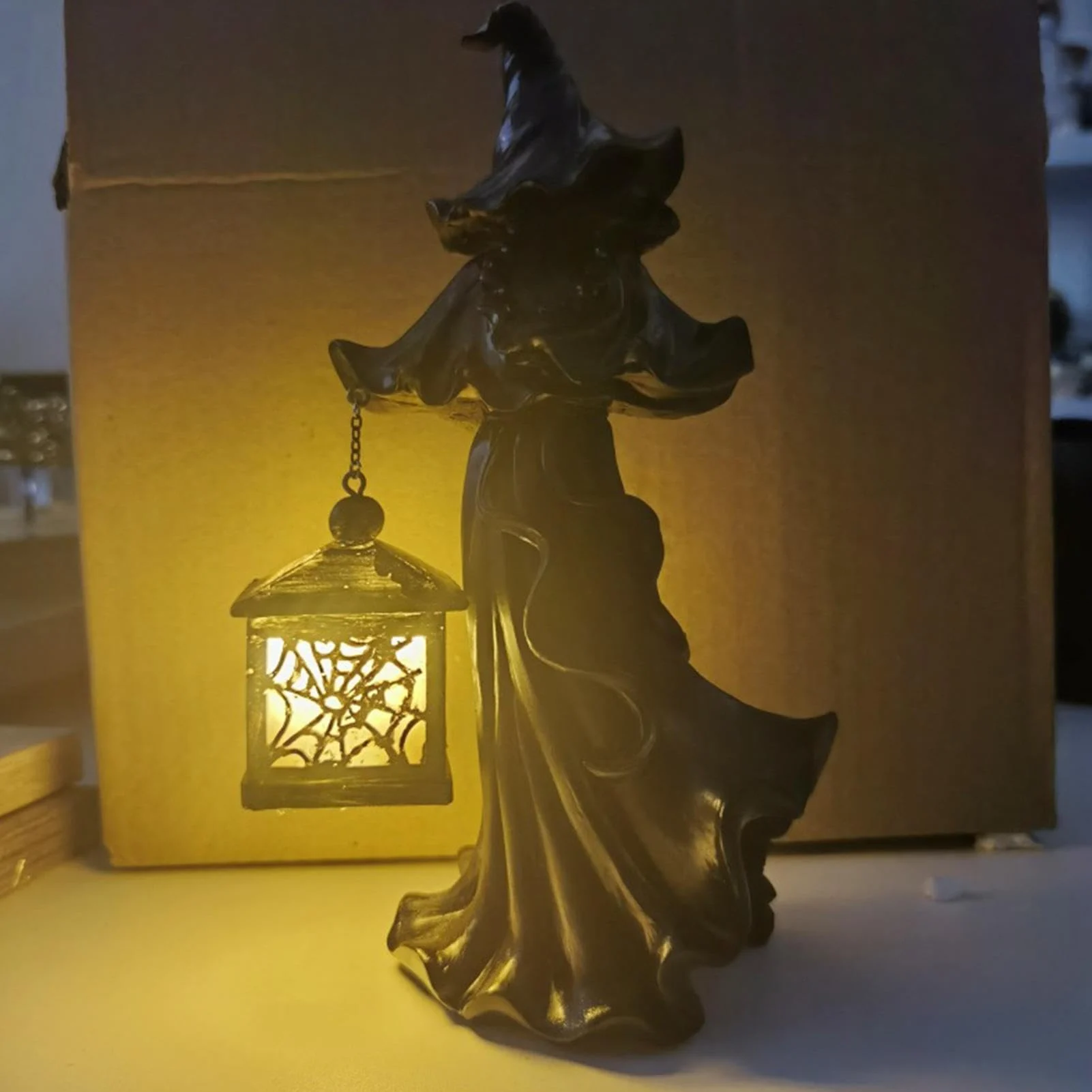 Halloween Lanterns Witch Statues-Festivesl