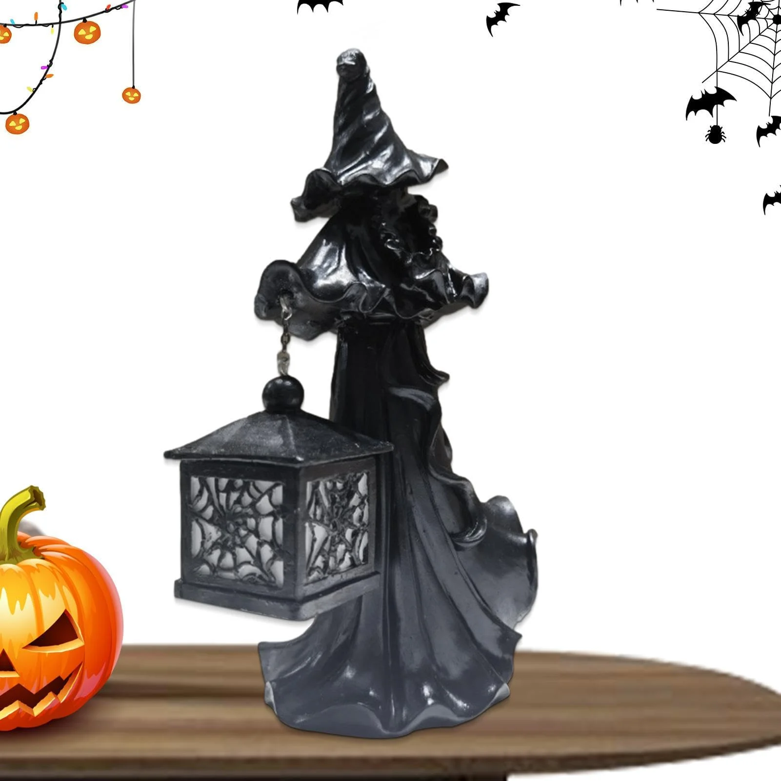 Halloween Lanterns Witch Statues-Festivesl