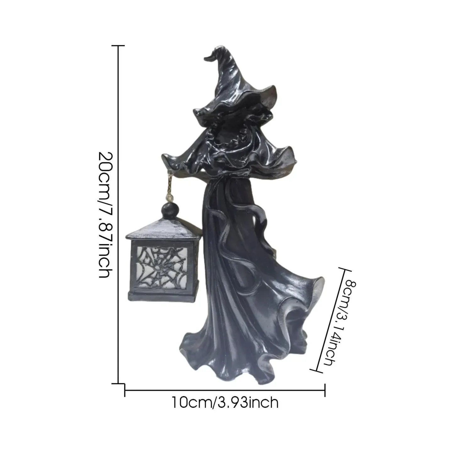 Halloween Lanterns Witch Statues-Festivesl