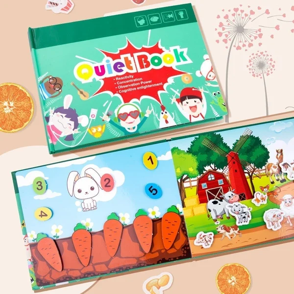 🎁Last Day Promotion 49% OFF - 🔥Keep Your Kids Away From Electronics - Early Education Enlightenment Quiet Sticker Toy-Festivesl