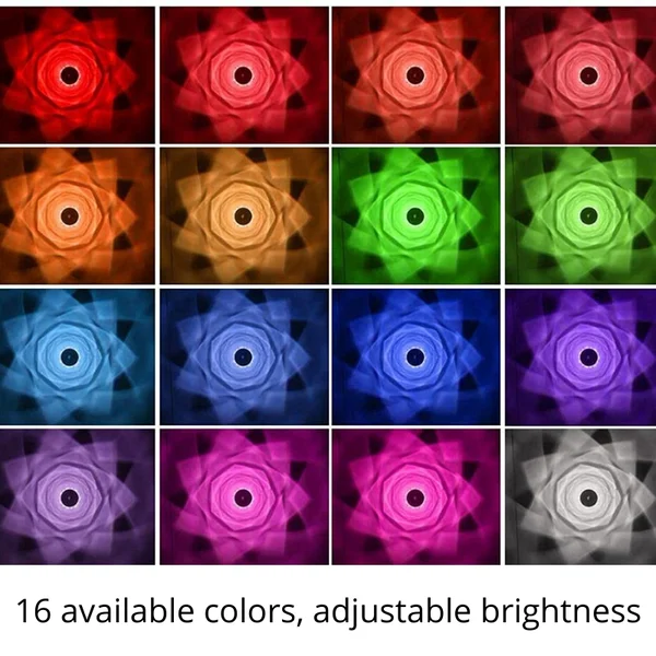 16 Colors Rose Rays Crystal Diamond Table Lamp-Festivesl
